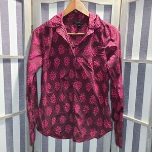 J. Crew Floral Print Button Down